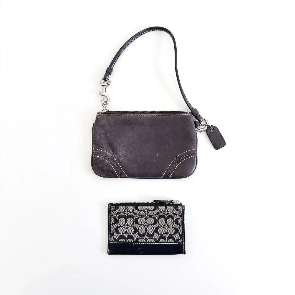 COACH WRISTLET AND COIN PURSE LOT OF 2